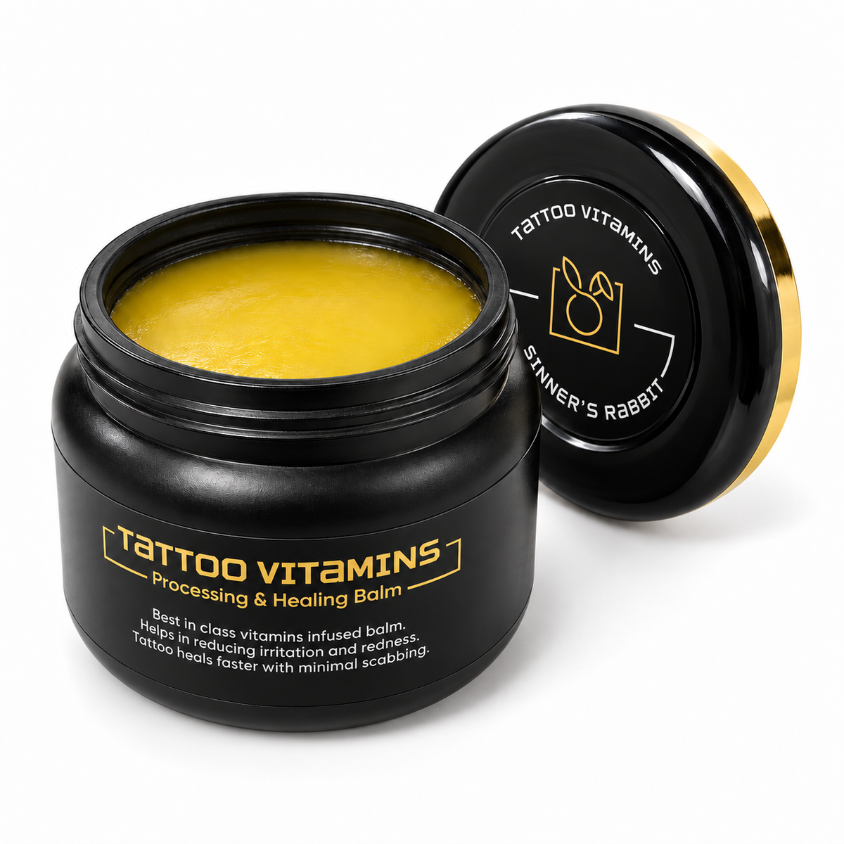 Tattoo Vitamins by Sinners Rabbit – Advanced Tattoo Healing & Processing Balm