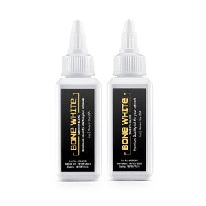 2 Bottle of Bone White Tattoo Ink in 2oz by Sinner's Rabbit