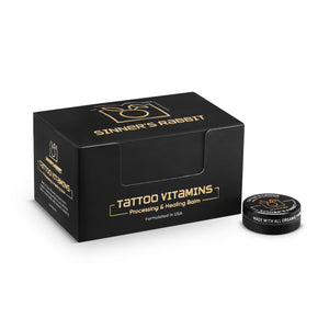 Tattoo Vitamins Box of 12 Tins in half oz by Sinner's Rabbit