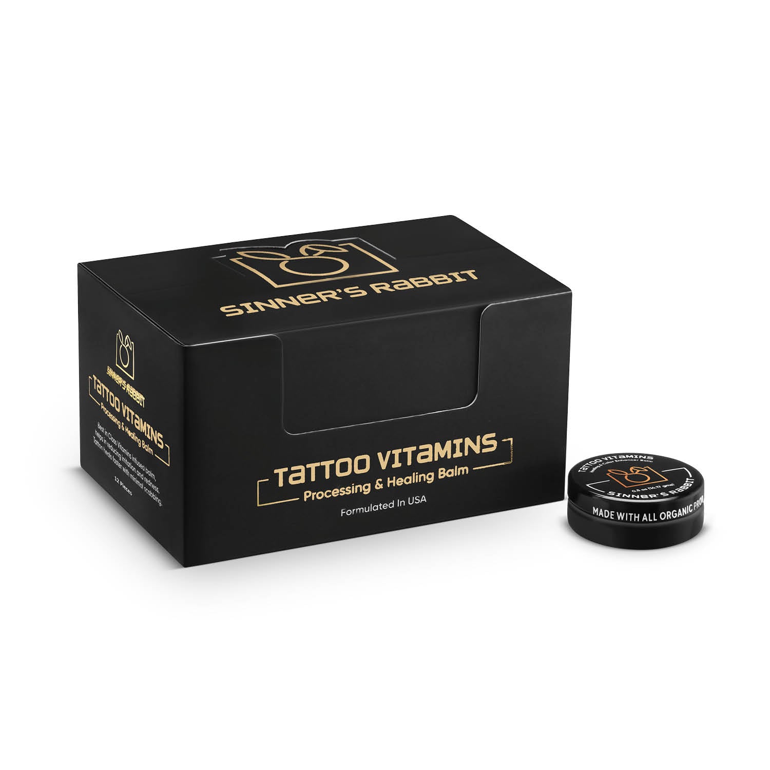 Tattoo Vitamins Box of 12-24 Tins (1/2oz)