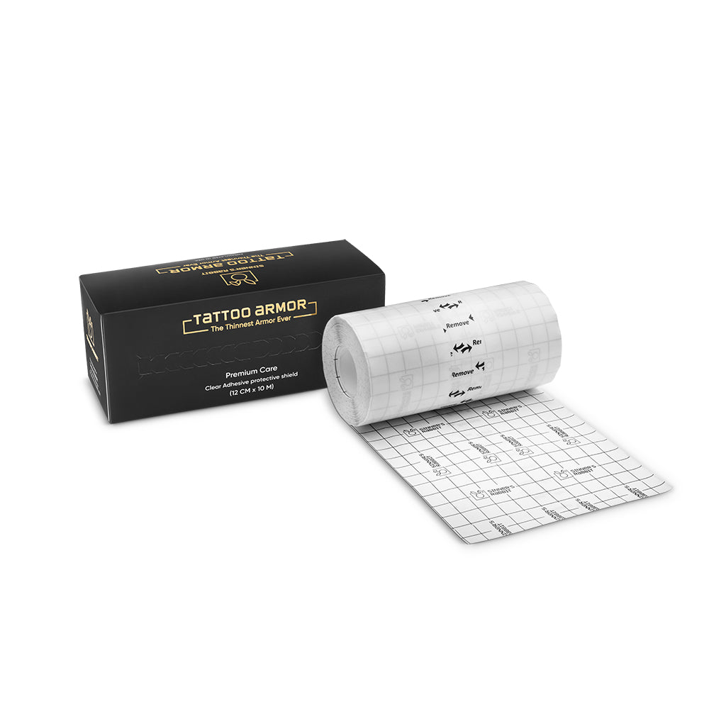 Roll of Thinnest Tattoo Armor Breathable Bandage in 12×10cm with packaging