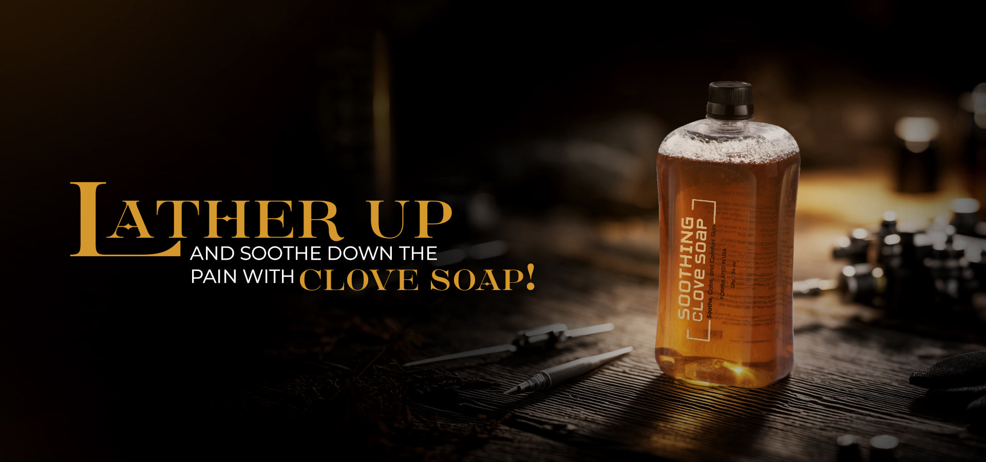 Soothing Clove Soap Banner - Desktop