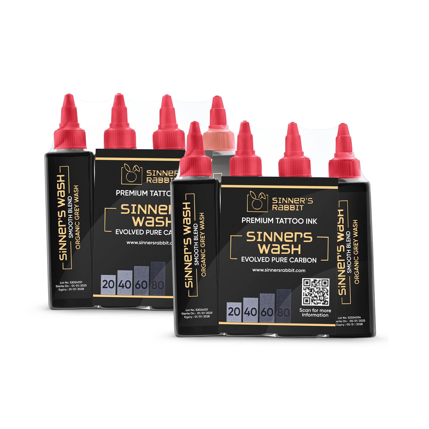 #20 – Light Smoke: Perfect for soft transitions, backgrounds, and smooth tonal blending.
#40 – Medium Light: Ideal for mid-range tones and natural skin gradients.
#60 – Medium Dark: For rich shadows and solid mid-depth contrasts.
#80 – Deep Shade: Powerful saturation for dark tones and bold definition.