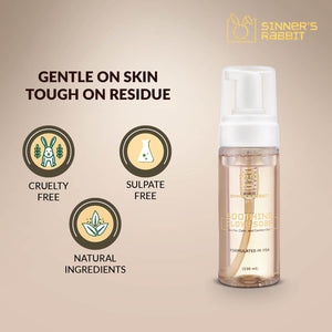 Ready to Use Soothing Clove Soap in 150ml bottle with text Highlighting Natural Ingredient by Sinner's Rabbit