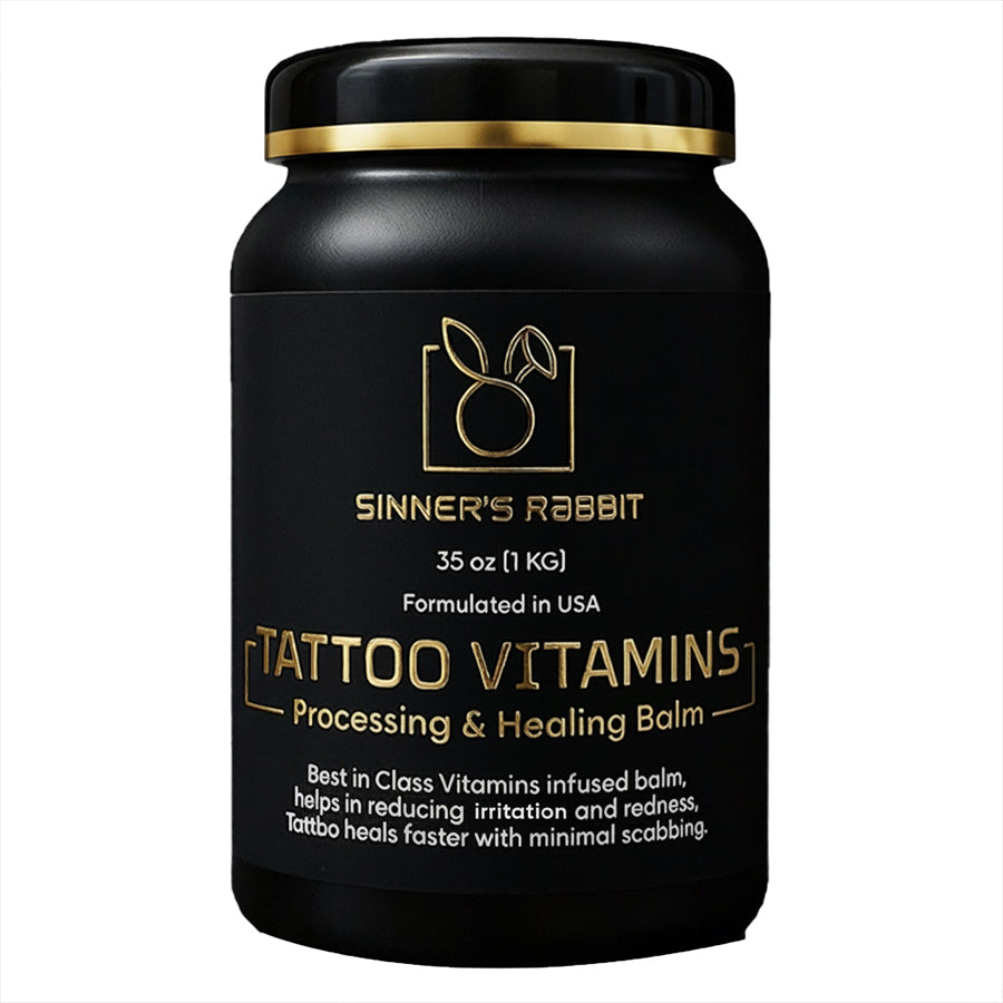 Sinners Rabbit Healing and Processing tattoo vitamins 35oz 