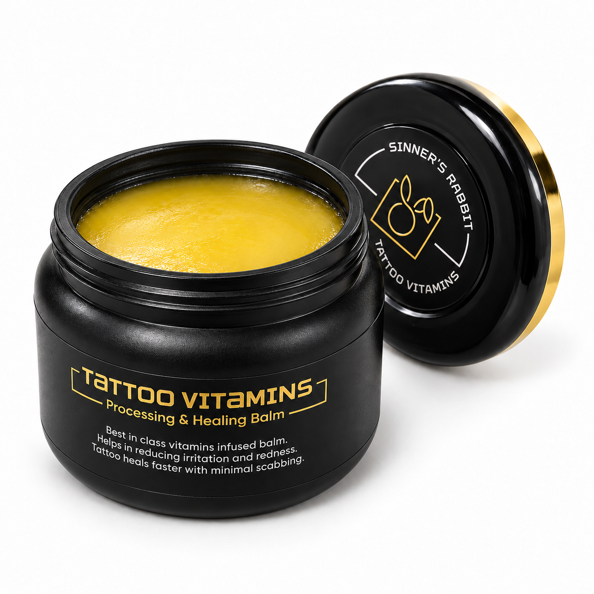 Tattoo Vitamins by Sinners Rabbit – Advanced Tattoo Healing & Processing Balm