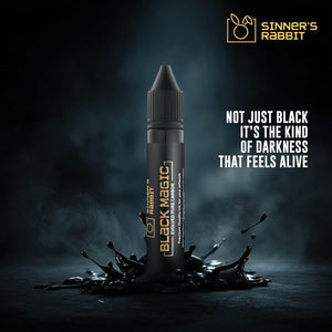 Black Magic Tattoo Ink in 1oz with text showing How Dark This Ink Is