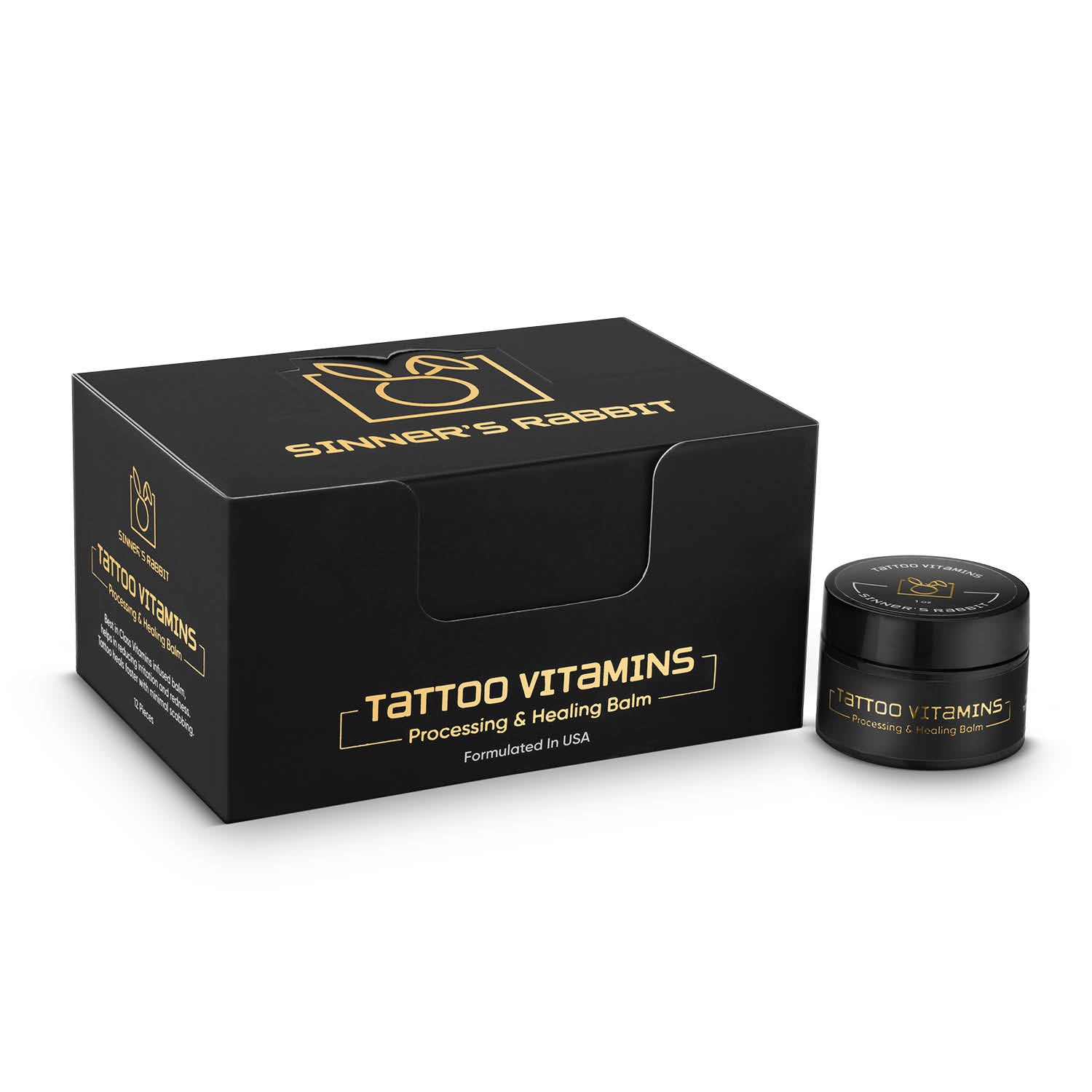 Tattoo Vitamins Box of 12 Tins (1oz)